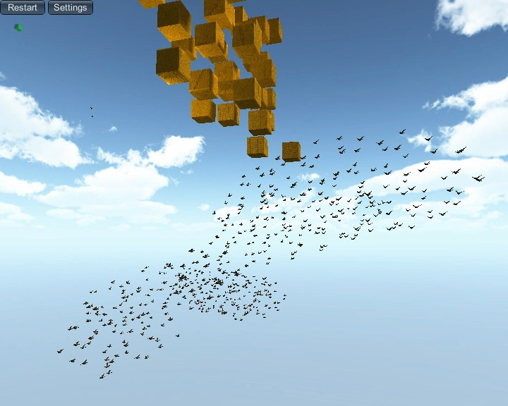 creation effects flock of birds download